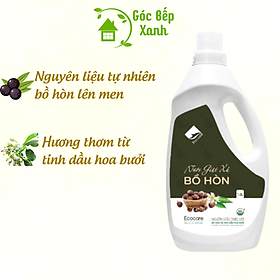 Nước giặt xả hữu cơ Bồ Hòn Ecocare tinh dầu Hoa Bưởi 1000ml