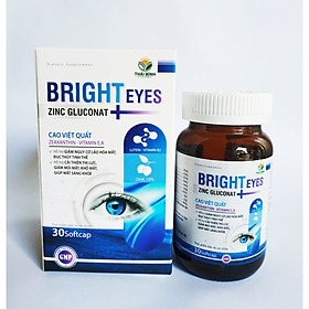 VIÊN SÁNG MẮT BRIGHT EYES - GIÚP CHO ĐÔI MẮT SÁNG KHỎE - GIẢM MỎI MẮT - KHÔ MẮT - GIẢM NGUY CƠ LÃO HÓA MẮT - ĐỤC THỦY TINH THỂ - LỌ 30 VIÊN