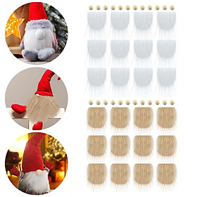 24 Pieces Pre Cut Gnome Beard Unfinished Wooden Balls for Party Valentine'S Day DIY Crafts Supplies