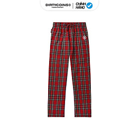 Quần DirtyCoins Logo Plaid Pants - Red