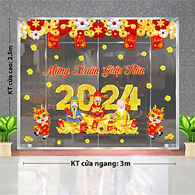 Mua DECAL TRANG TRÍ TẾT 2024 CHO QUÁN BUFFET HẢI SẢN