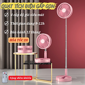 Quạt Tich Điện Sạc Pin, Quat Tich Dien Xài Hơn 8 Tiếng