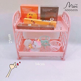 Mua Kệ nhựa Mini 2 tầng mini để bàn tiện lợi kệ nhựa để đồ gọn gàng