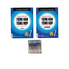 [Download Sách] Trọn bộ 2 cuốn sách tiếng hàn tổng hợp cho người Việt Nam sơ cấp 1 + sách bài tập ( tặng kèm bút bi)