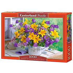 Xếp hình puzzle Bouquet of Lilies and Bellflowers 1000 mảnh CASTORLAND C-104642