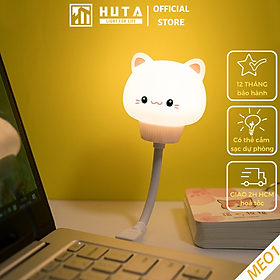 Mua Đèn Ngủ Mèo Mini HUTA Cute Dễ Thương  Đầu Cắm USB  Uốn Dẻo Tiện Lợi  Hình Thú Dễ Thương Ánh Sáng Vàng  An Toàn Cho Bé