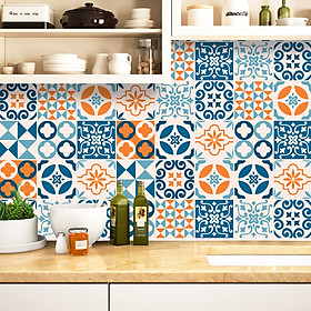 Mua Decal gạch bông trang trí dán bếp  dán tường - mã HV34