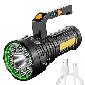 LED Flashlight  Camping  Lamp Searchlight USB Rechargeable