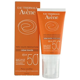 Combo Kem Chống Nắng Có Màu Avène Very High Protection Tinted Cream SPF 50+ (50ml) Và Nước Khoáng Avène Thermal Spring Water A1ATW1 (50ml)