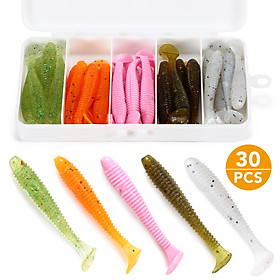 Artificial Soft Fishing Lure Artificial Silicone Worm Bait Fishing Bait Tackle Tool
