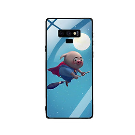 Ốp Lưng Kính Cường Lực cho điện thoại Samsung Galaxy Note 9 - Pig 11
