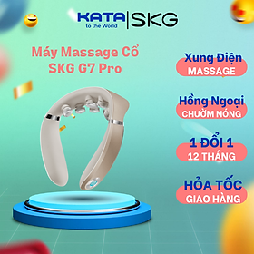 Máy Massage Cổ SKG G7 Pro mát-xa giảm đau cổ do thoái hóa, căng cơ cổ với Xung điện và Chườm nóng Hồng Ngoại