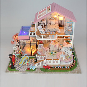 Mô hình nhà DIY Doll House Sweet Words Kèm Mica Chống bụi