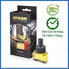 (Bình thay thế) Nước hoa kẹp cửa gió ô tô  Areon Sport GOLD