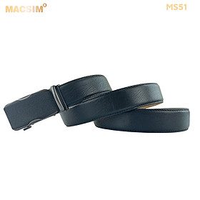 Thắt lưng nam da thật cao cấp nhãn hiệu Macsim MS51 - 105cm