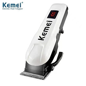 Tông đơ cắt tóc Kemei KM-809A mành hình LCD máy khỏe dùng gia đình hoặc salon đều được cắt tóc trẻ con dễ dàng 