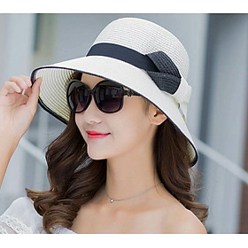 Nón rộng vành nữ đi biển đẹp mũ rộng vành thời trang Hàn Quốc dona22030801