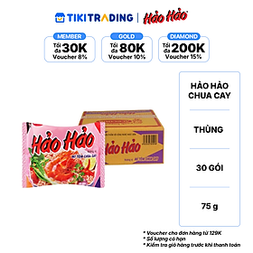 Thùng 30 gói mì Hảo Hảo Tôm Chua Cay 75g