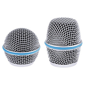 2  Steel Microphone Mic Grill Head with Windshield