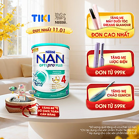 Sữa bột Nestlé NAN OPTIPRO PLUS 4 1500g/lon với 5HMO Giúp tiêu hóa tốt + Tăng cường đề kháng (2 - 6 tuổi) - Tặng Đồ chơi toán học cân bằng