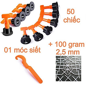 Mua Combo Ke Lát Gạch Tái Sử Dụng Dạng Vít Vặn 50 Chiếc Kèm Kìm Móc + Tặng Ke Chữ Thập Nhiều Kích Thước