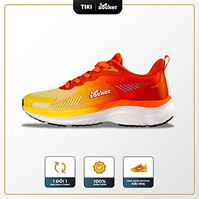 Giày chạy bộ Zocker ZCB ULTRA LIGHT Pale yellow/orange, Siêu Nhẹ, Siêu Bền, Siêu Nảy, Tặng Kèm Tất Dệt Kim Cao Cấp