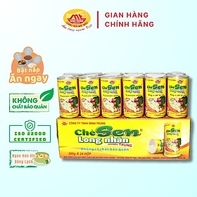 Chè Sen Long Nhãn Minh Trung 365g Không Chất Bảo Quản - Thùng 24 Lon Chè Sen Long Nhãn 24
