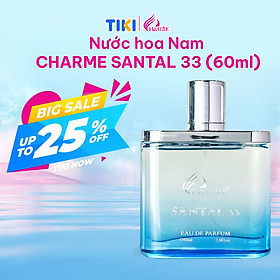 Nước Hoa Nam CHARME SANTAL33 60ml Lưu Hương Lâu Nam Tính, Sang Trọng_Nước Hoa Chính Hãng