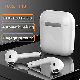 Tai Nghe Bluetooth Không Dây I12 Tws Có Hộp Sạc Cho iPhone Android