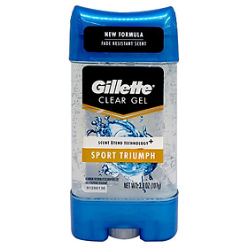 Lăn Khử Mùi Dạng Gel Gillette Clear Gel Sport Triumph 107g