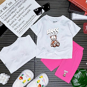 SÉT ĐỒ BÉ GÁI size đại 20-45 ký in hình siêu xinh đẹp cho bé gái mặc xinh đi chơi đi học mặc nhà - gấu unss