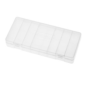 1Pc PALO Transparent AA Battery Storage Box Case High-quality Container Durable Plastic Battery Holder with Lid Holds 8