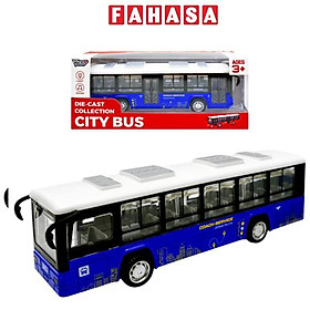 Đồ Chơi Mô Hình Xe Buýt Thành Phố Có Đèn Và Âm Thanh - Vecto VT0771A - Màu Xanh