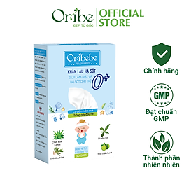 Khăn Lau Hạ Sốt 0Y+ Oribebe Cho Bé Giúp Hạ Nhiệt Giảm Sốt Hộp 4 Túi x 6