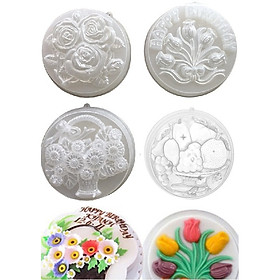 Mua Bộ 4 Khuôn Làm Thạch Rau Câu 3D Giỏ Hoa Cúc  Hoa Hồng  Ngũ Quả  Happy Birthday Đẹp Mắt