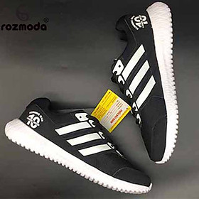 Giày Thể Thao Sneaker Nam Nữ (Đen Sọc Trắng)