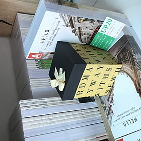 Hộp quà vuông trụ sang trọng 10cm x 10cm x 14cm