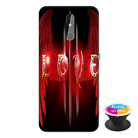 Ốp lưng điện thoại Nokia 3.2 hình Love You tặng kèm giá đỡ điện thoại iCase xinh xắn - Hàng chính hãng