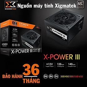 Nguồn Xigmatek X-POWER III 650 EN45990 600W -Standard - hàng chính hãng