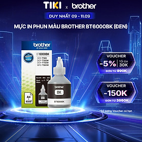 Brother BT6000BK Ink Cho DCP-T300/T700W/MFC-T800W (Đen) - Hàng Chính Hãng