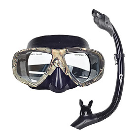 Diving Gear Diver Mask Dry Snorkel Set Scuba Snorkeling Breathing Tube