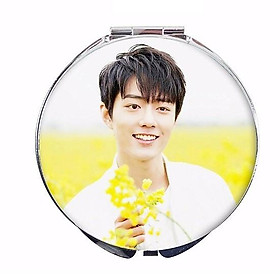 Gương tròn cầm tay Tiêu Chiến gương 2 mặt