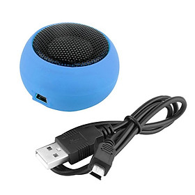 Loa lớn di động di động mini với máy nghe nhạc mp3 âm thanh âm thanh âm thanh 3,5 mm Color: Blue