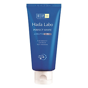 Kem Rửa Mặt Dưỡng Trắng Hada Labo Perfect White Cleanser (80g) + 1 Dầu Tẩy Trang Hada Labo Advanced Nourish (40ml)