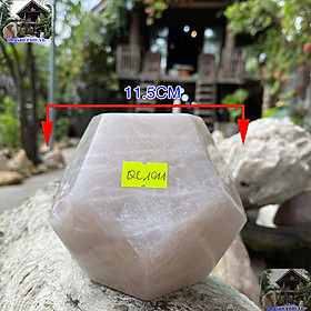 Mua Đá thạch anh 12 mặt mang đến vượng khí nặng 1.54kg -đường kính 11.5cm- QC1011