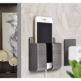 Mua BÁN SỈ Giá Để Điện Thoại Dán Tường - Khay Đỡ Sạc Điện Thoại  Đựng Remote  Điều Khiển Tiện Lợi 88245