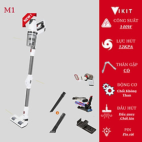 Máy Hút bụi cầm tay không dây thân gập siêu tiện lợi- M1- Hàng nhập khẩu