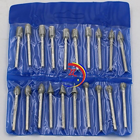 Mua Bộ 20 mũi chạm  khắc  mài kim cương trục 3mm