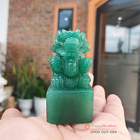 Mua Ấn rồng phong thủy đá thạch anh Aven 7cm - đá Non Nước
