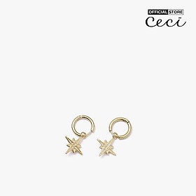 CECI - Khuyên tai nữ hình ngôi sao 8 cánh thời trang CC1-01000025